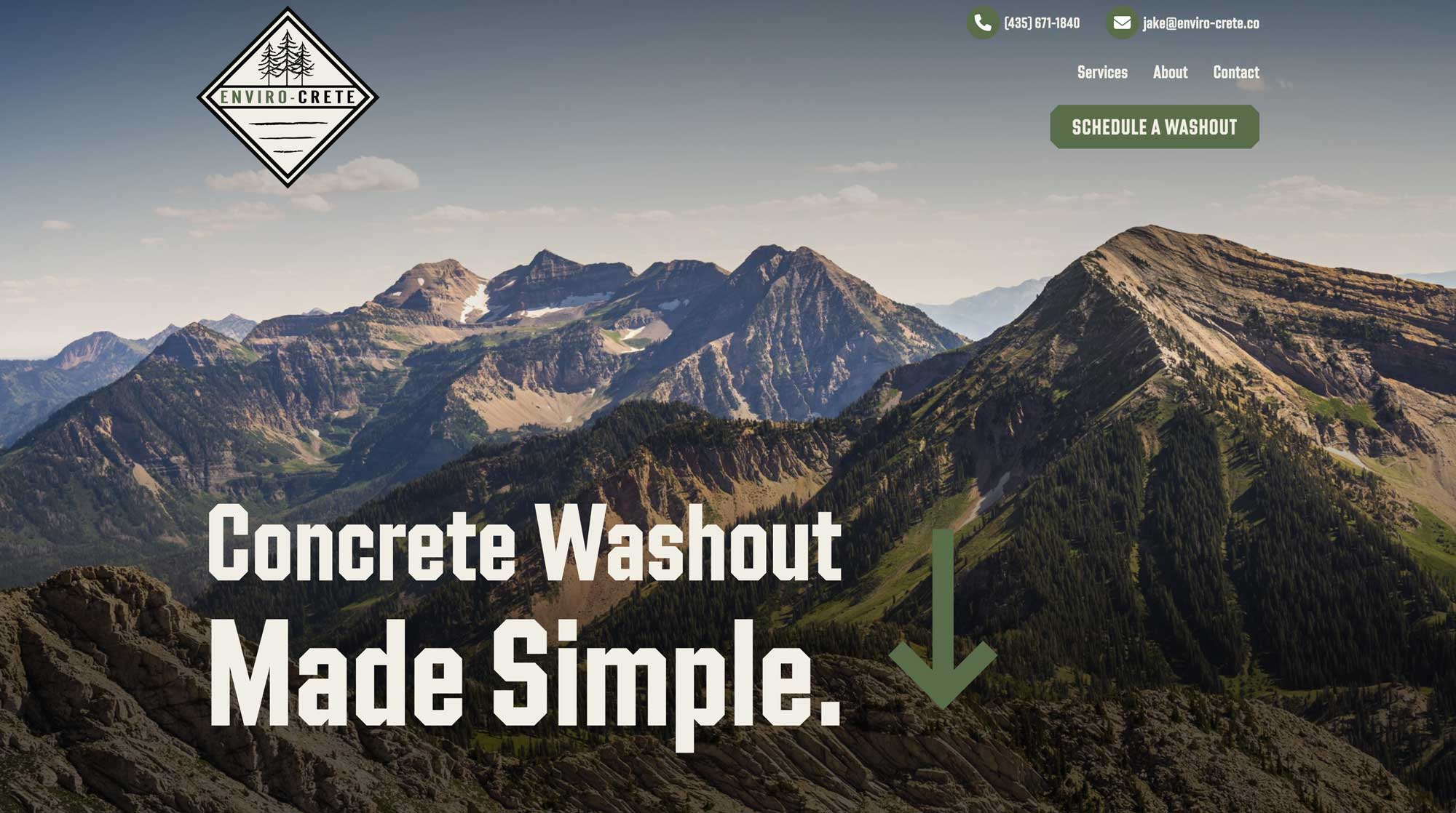 Enviro-Crete website homepage